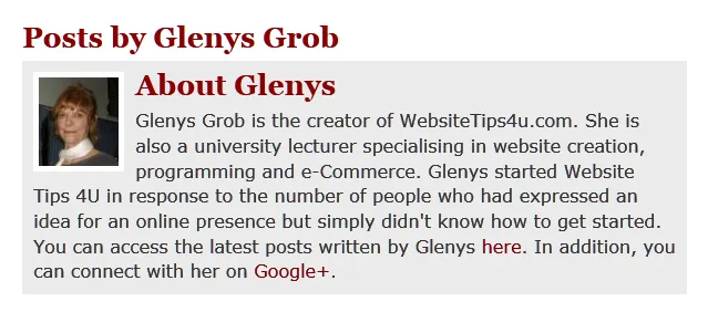 The Author Page