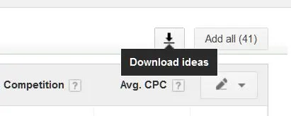 Download keyword ideas