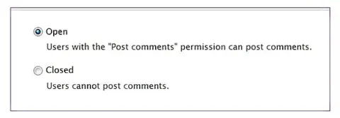 Open comments