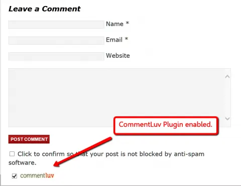 CommentLuv Plugin