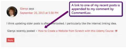 Link to post added by CommentLuv