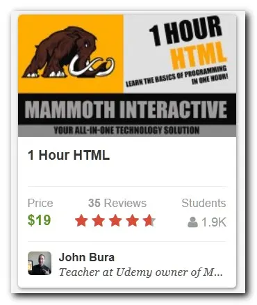 Learn HTML in 1 Hour HTML Course