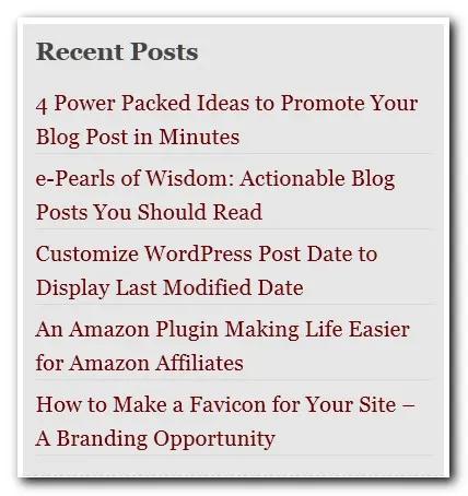 No Bullets in Sidebar