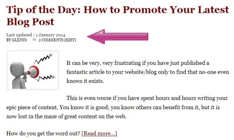 WordPress Modified Date WordPress Updated Date on Post