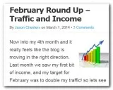 A traffic and income report