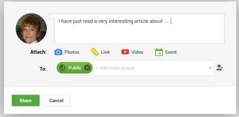 Post on Google+