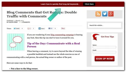 Website tips 4 U Hellobar
