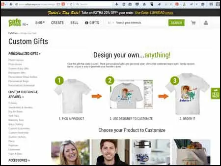 Make money with CafePress
