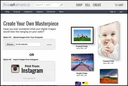 Make money with FineArtAmerica