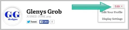 How to edit RedBubble Profile