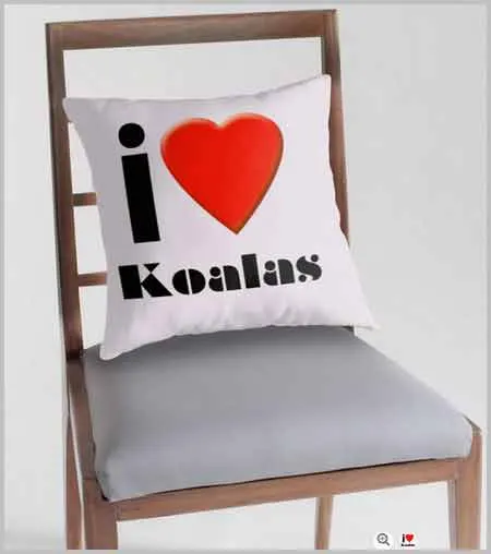 Koala Throw Pillow