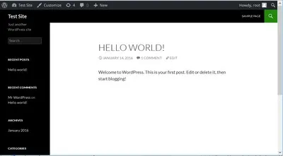 Default Theme in WordPress